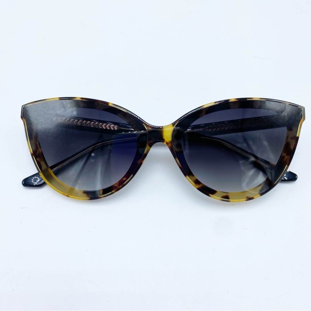 KREWE Monroe Brown & Black Tortoise Shell Cat-Eye Sunglasses